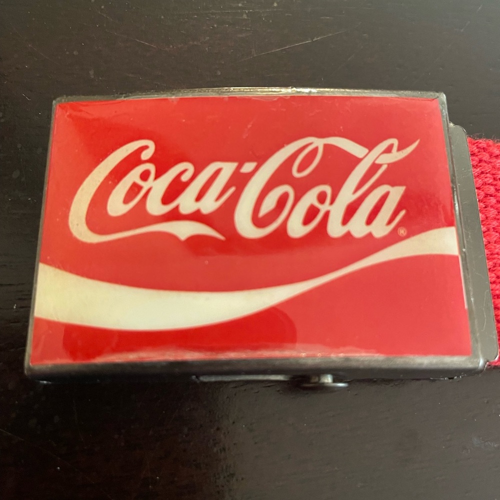 Coca Cola Vintage Red Belt Buckle